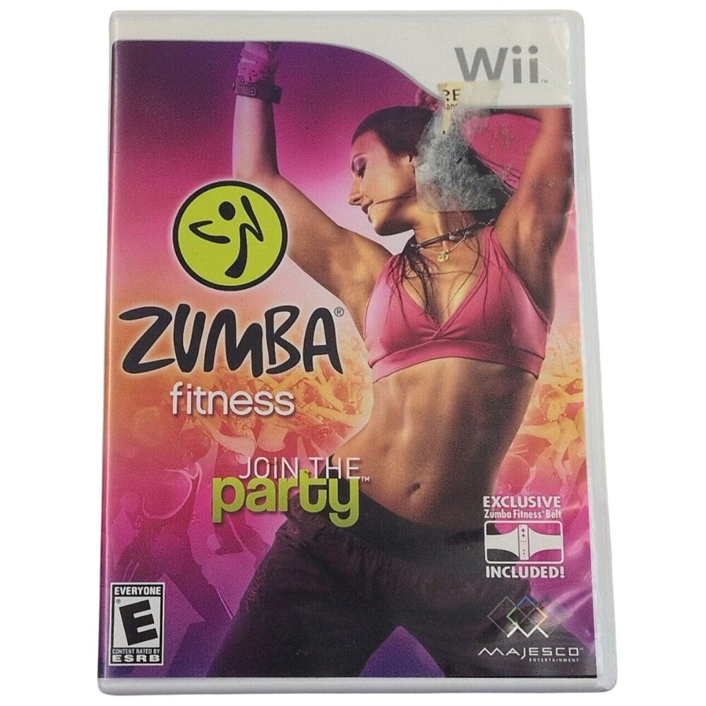 Zumba Fitness Join the Party Nintendo Wii Video Game Dance Fitness Belt Exercise